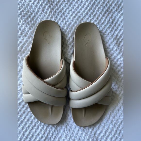Olukai Hila Beach Slides | Size 10 Cloudy Gray - Picture 6 of 11